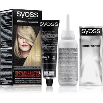 Syoss Color permanentní barva na vlasy odstín 7_1 Natural Medium Blond 1 ks