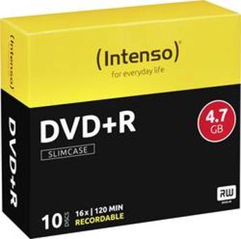 DVD+R 4.7 GB Intenso 4111652, 10 ks, Slimcase