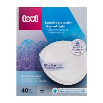 LOVI Discreet Elegance Disposable Breast Pads White vložky do podprsenky 40 ks vložek do podprsenky pro ženy