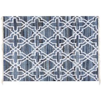 Modrý bavlněný koberec 140x200 cm ADIYAMAN, 60343 (beliani_60343)
