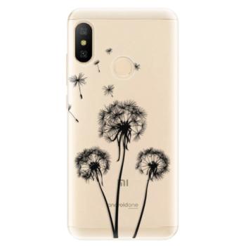 Odolné silikonové pouzdro iSaprio - Three Dandelions - black - Xiaomi Mi A2 Lite