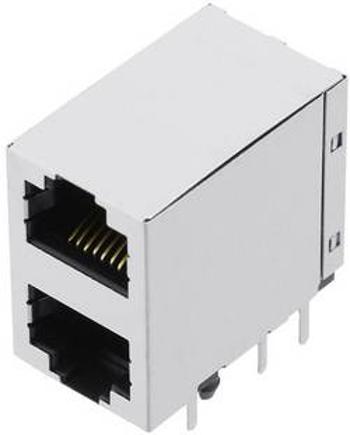 Zásuvka, vestavná horizontální encitech 3259-0017-03, RJ45 RJJS-88-142-E9H-047, kov, 1 ks