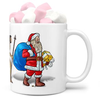 Hrnek Evoluce – Santa (Náplň hrníčku: Marshmallow)