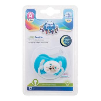 Canpol babies Bunny & Company Latex Soother Turquoise 0-6m 1 ks dudlík pro děti