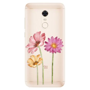 Silikonové pouzdro iSaprio - Three Flowers - Xiaomi Redmi 5 Plus