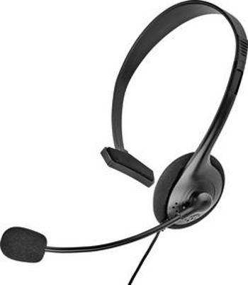 Telefonní headset Renkforce na kabel, mono, černá