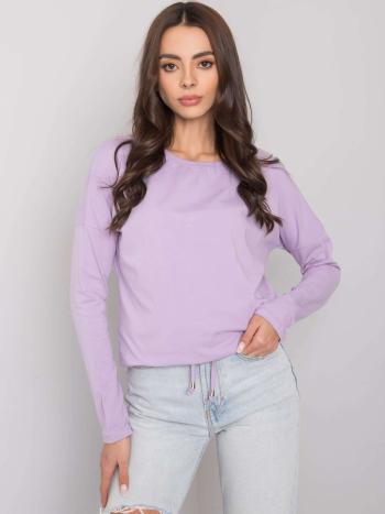 SVĚTLE FIALOVÉ DÁMSKÉ TRIČKO S DLOUHÝMI RUKÁVY RV-BZ-5122.08P-PURPLE Velikost: XL