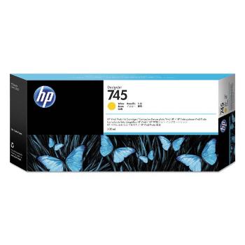 HP F9K02A - originální cartridge HP 745, žlutá, 300ml