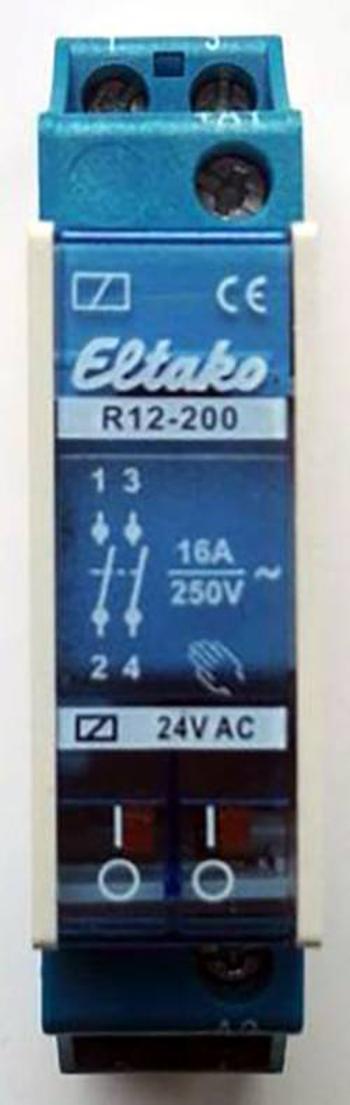 Eltako spínací relé pro sériové-EB 2S 16A R12 -200-24V Eltako R12-200-24V, 24 V, 8 A, 2 spínací kontakty