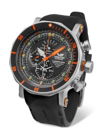 Vostok Europe Lunochod-2 Multifuncional Line YM86/620A506 - Černý silikonový řemínek