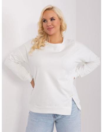 Dámská halenka plus size s rozparkem LIKE ecru  