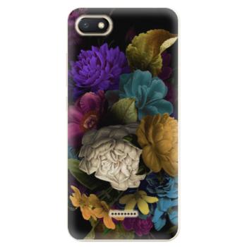 Odolné silikonové pouzdro iSaprio - Dark Flowers - Xiaomi Redmi 6A