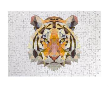 Puzzle A3 130 dílků Tygr