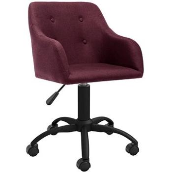 Otočná jídelní židle fialová textil, 3089436 (3089436)