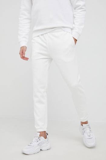 Kalhoty GAP pánské, bílá barva, hladké