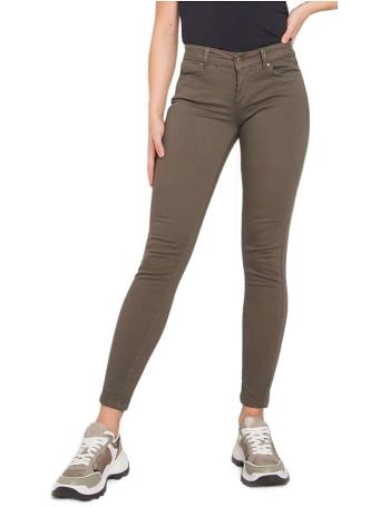 Khaki dámské skinny kalhoty vel. 36