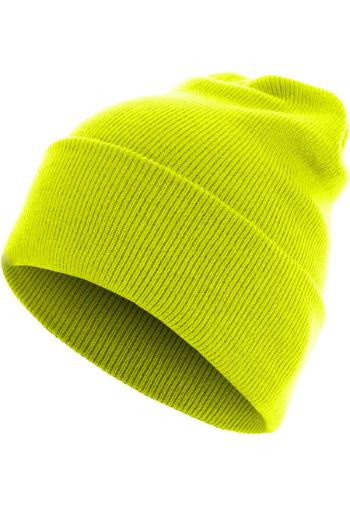 Urban Classics Beanie Basic Flap Long Version neonyellow - UNI