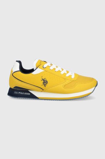 Sneakers boty U.S. Polo Assn. žlutá barva