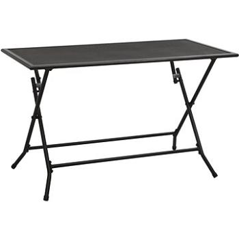 Skládací pletivový stůl 120 × 60 × 72 cm ocel antracitový, 310152 (310152)