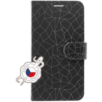 Pouzdro typu kniha FIXED FIT pro Huawei Y9 (2019) - motiv Grey Mesh (RC1021)