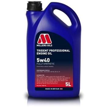 Millers Oils Plně syntetický motorový olej Trident Professional 5W-40 5l (76255)