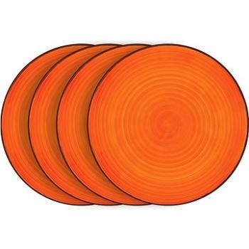 LAMART Set mělkých talířů 4 ks oranžové LT9051 HAPPY  (LT9051 HAPPY)