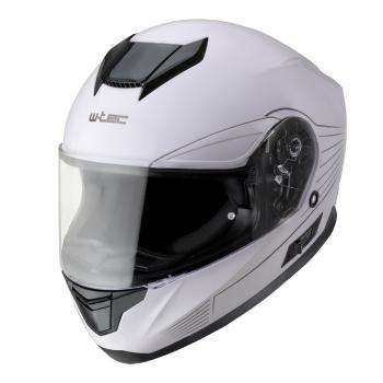 Moto přilba W-TEC Yorkroad Solid  White Grey Glossy  XL (61-62)