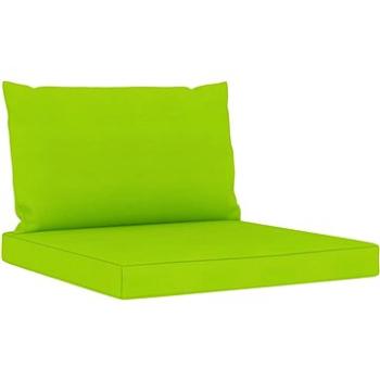 Podušky na pohovku z palet 2 ks jasně zelené textil (315063)