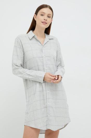 Noční košilka Lauren Ralph Lauren dámská, šedá barva