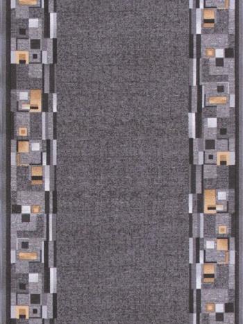 Associated Weavers koberce Protiskluzový běhoun na míru Bombay 97 s obšitím - šíře 67 cm s obšitím Šedá