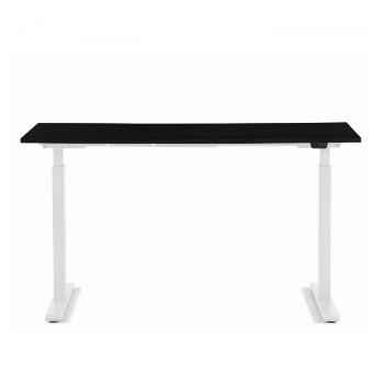 Pracovní stůl Office Smart – bílo-černá, 140 × 60 cm