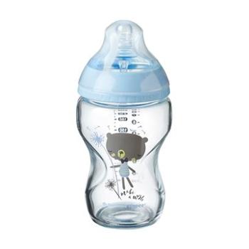 Tommee Tippee Kojenecká láhev C2N 250 ml skleněná - Blue, 0 m+ (5010415227072)