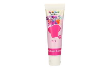 Růžová gelová koncentrovaná jedlá barva Pink na hmoty i čokolády 30 g - FunCakes
