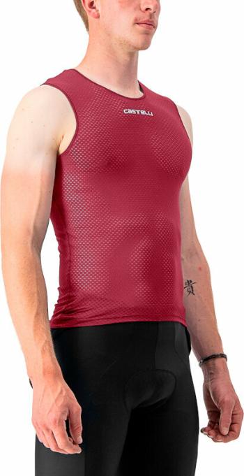 Castelli Pro Mesh 2.0 Sleeveless Funkční prádlo-Tílko Bordeaux S