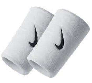 Nike SWOOSH DOUBLEWIDE WRISTBAND NS WHITE/BLACK