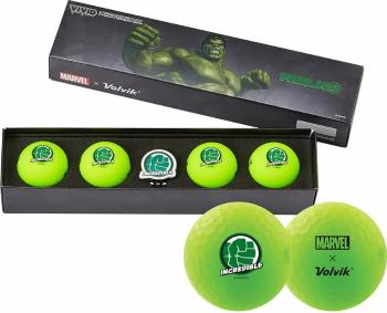 Volvik Vivid Marvel 2.0 4 Pack Golf Balls Hulk Golfové míčky