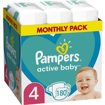PAMPERS Active Baby vel. 4, Monthly Pack 180 ks (8006540032725)