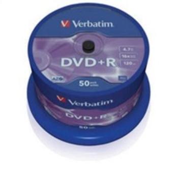 Verbatim DVD+R 4,7GB 16x, AZO, spindle, 50ks (43550), 43550