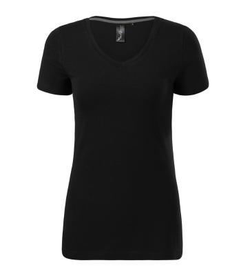 MALFINI Dámské tričko Action V-neck - Černá | L