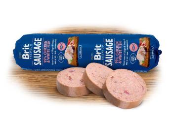 BRIT dog sausage CHICKEN / WHITE FISH - 800g