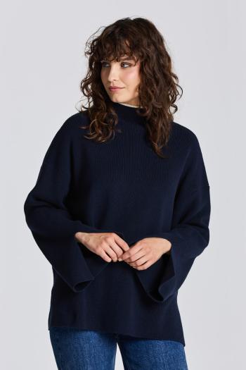 SVETR GANT D1. RIB MOCK NECK SWEATER modrá L