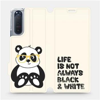 Flipové pouzdro na mobil Sony Xperia 5 II - M041S Panda - life is not always black and white (5903516399055)