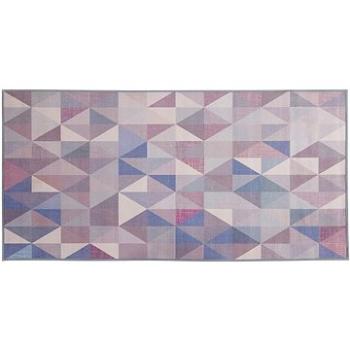 Modrošedý krátkovlasý koberec KARTEPE 80x150 cm, 116862 (beliani_116862)
