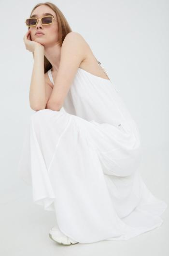 Šaty Superdry bílá barva, maxi