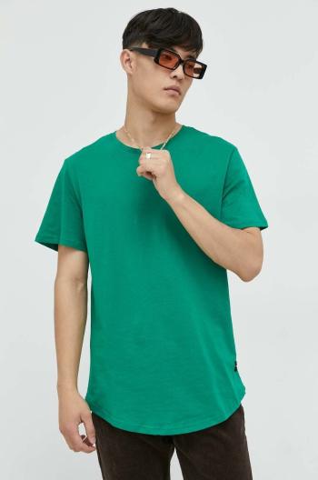 Bavlněné tričko Only & Sons zelená barva