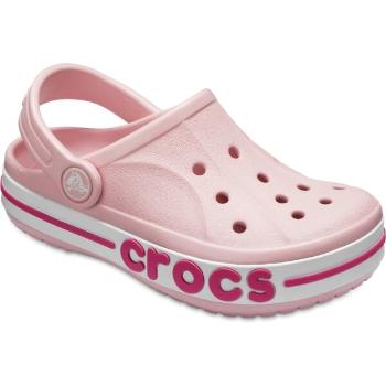 Crocs BAYABAND CLOG K Dětské pantofle, růžová, velikost 33/34