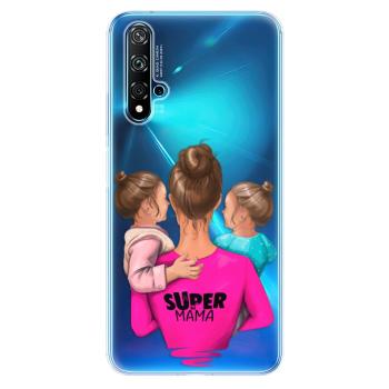 Odolné silikonové pouzdro iSaprio - Super Mama - Two Girls - Huawei Nova 5T