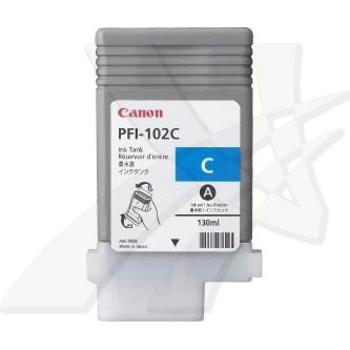 CANON PFI-102 C - originální cartridge, azurová, 130ml