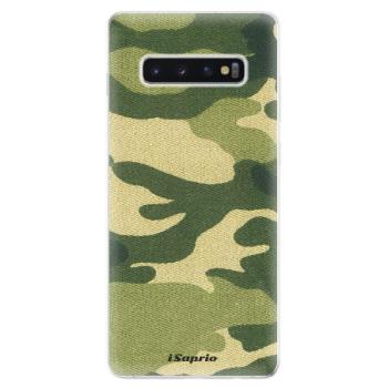 Odolné silikonové pouzdro iSaprio - Green Camuflage 01 - Samsung Galaxy S10+