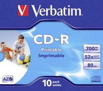 CD-R 80 700 MB Verbatim 43325 10 ks Jewelcase